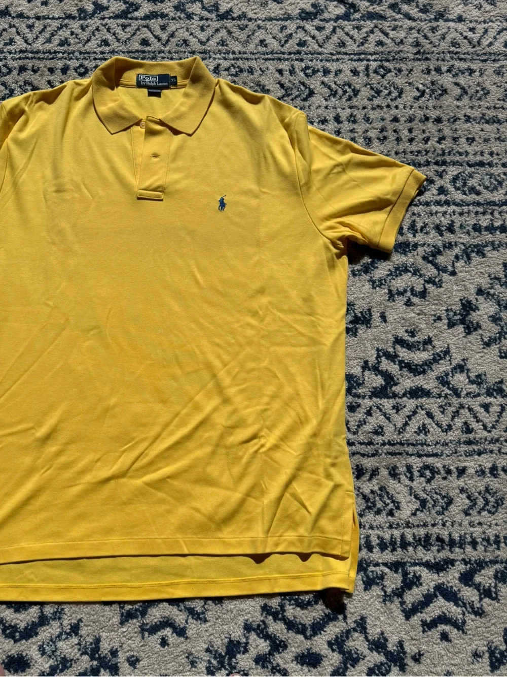 Ralph Lauren Men’s Bright Yellow Polo with Signature Pony